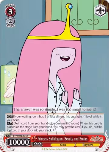 Princess Bubblegum: Beauty and Brains (AT/WX02-045 R), Adventure Time — Weiß Schwarz card price
