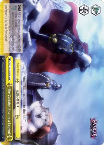 The Curtains Rise on a Legend (RRR) (OVL/S62-E023R RRR), Nazarick: Tomb of the Undead — Weiß Schwarz card price
