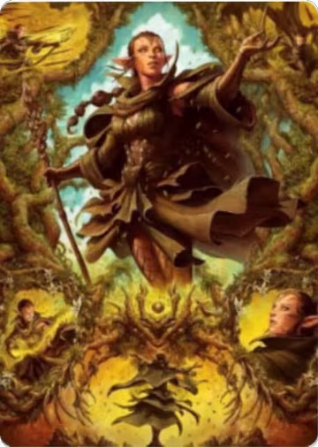 Nissa of Shadowed Boughs Art Card (6/81) (6), Art Series: Zendikar Rising — Magic card price