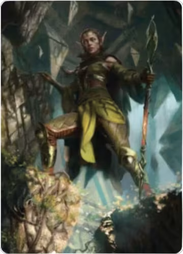 Nissa of Shadowed Boughs Art Card (5/81) (5), Art Series: Zendikar Rising — Magic card price