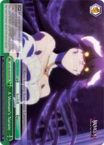 A Woman's Nature (RRR) (OVL/S62-E049R RRR), Nazarick: Tomb of the Undead — Weiß Schwarz card price