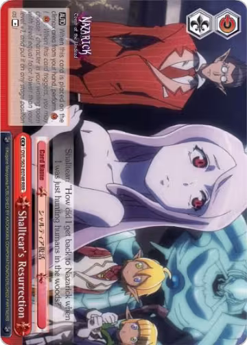 Shalltear's Resurrection (RRR) (OVL/S62-E074R RRR), Nazarick: Tomb of the Undead — Weiß Schwarz card price