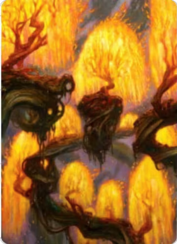 Grove of the Burnwillows Art Card (34), Art Series: Zendikar Rising — Magic card price