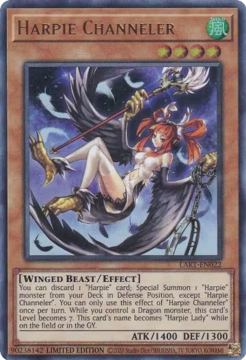Harpie Channeler (LART-EN022), The Lost Art Promotion — Yu-Gi-Oh! card price