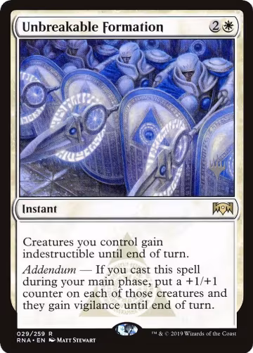 Unbreakable Formation (29), Promo Pack: Zendikar Rising — Magic card price