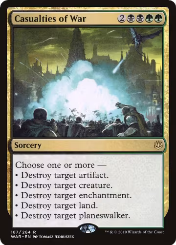 Casualties of War (187), Promo Pack: Zendikar Rising — Magic card price