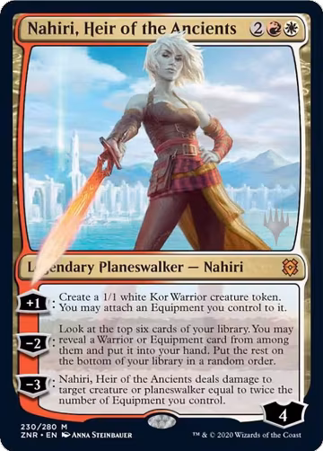 Nahiri, Heir of the Ancients (230), Promo Pack: Zendikar Rising — Magic card price