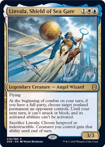 Linvala, Shield of Sea Gate (226), Promo Pack: Zendikar Rising — Magic card price