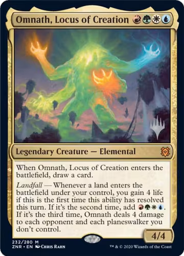 Omnath, Locus of Creation (232), Promo Pack: Zendikar Rising — Magic card price