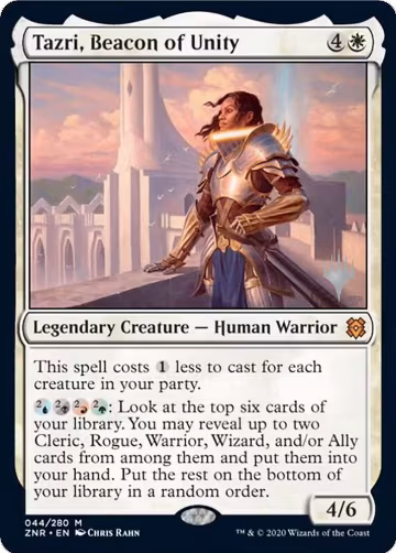Tazri, Beacon of Unity (44), Promo Pack: Zendikar Rising — Magic card price