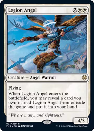 Legion Angel (23), Promo Pack: Zendikar Rising — Magic card price