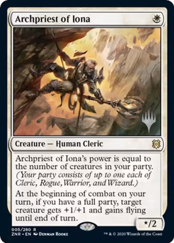 Archpriest of Iona (5), Promo Pack: Zendikar Rising — Magic card price