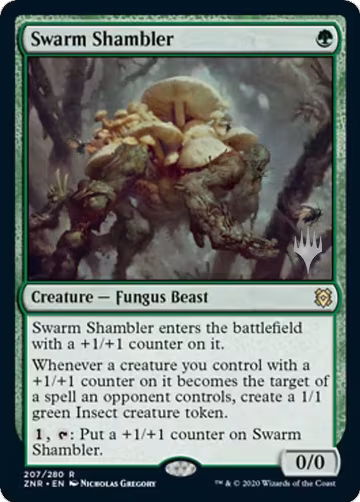 Swarm Shambler (207), Promo Pack: Zendikar Rising — Magic card price