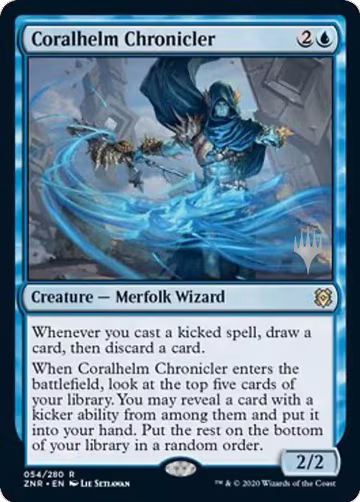 Coralhelm Chronicler (54), Promo Pack: Zendikar Rising — Magic card price