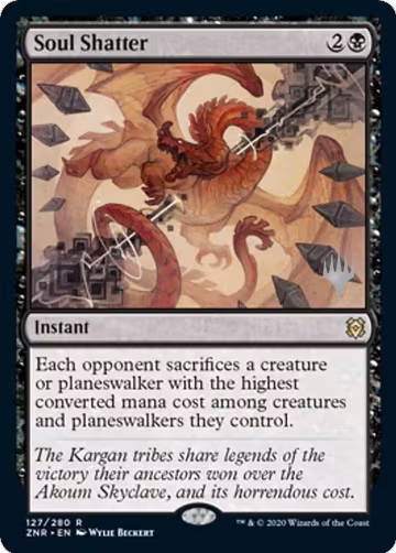 Soul Shatter (127), Promo Pack: Zendikar Rising — Magic card price