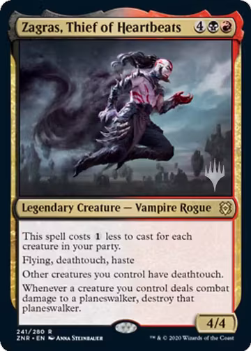 Zagras, Thief of Heartbeats (241), Promo Pack: Zendikar Rising — Magic card price