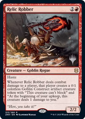 Relic Robber (153), Promo Pack: Zendikar Rising — Magic card price