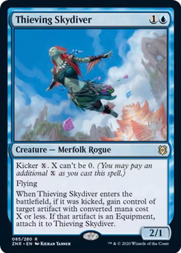 Thieving Skydiver (85), Promo Pack: Zendikar Rising — Magic card price