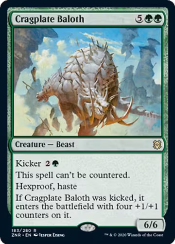 Cragplate Baloth (183), Promo Pack: Zendikar Rising — Magic card price