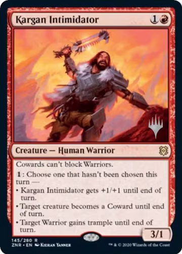 Kargan Intimidator (145), Promo Pack: Zendikar Rising — Magic card price