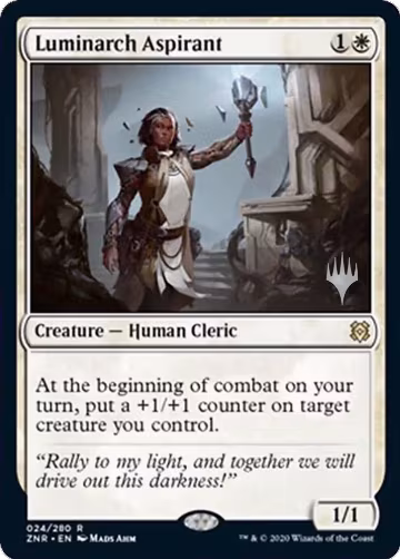 Luminarch Aspirant (24), Promo Pack: Zendikar Rising — Magic card price
