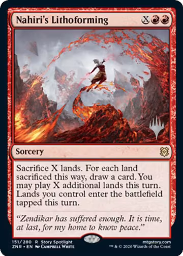Nahiri's Lithoforming (151), Promo Pack: Zendikar Rising — Magic card price