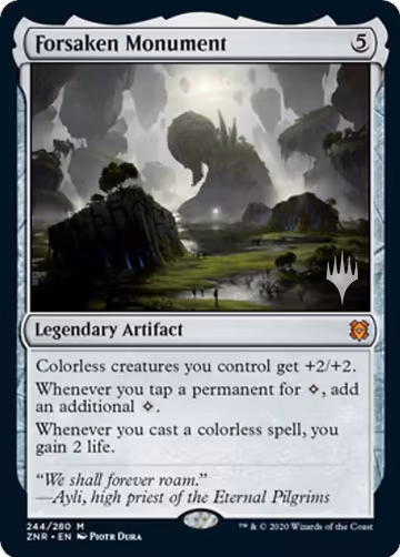 Forsaken Monument (244), Promo Pack: Zendikar Rising — Magic card price