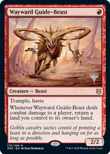 Wayward Guide-Beast (176), Promo Pack: Zendikar Rising — Magic card price