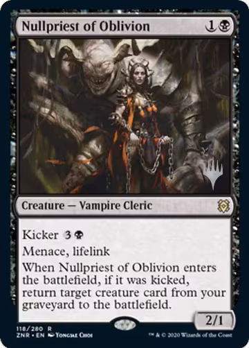 Nullpriest of Oblivion (118), Promo Pack: Zendikar Rising — Magic card price
