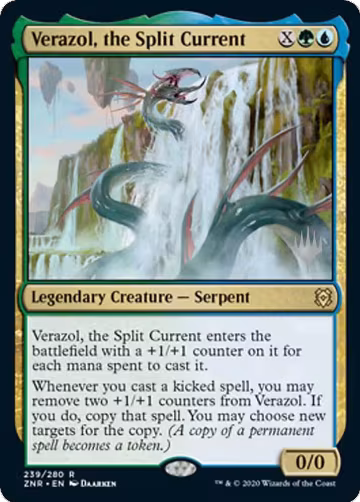 Verazol, the Split Current (239), Promo Pack: Zendikar Rising — Magic card price