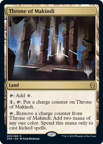 Throne of Makindi (265), Promo Pack: Zendikar Rising — Magic card price