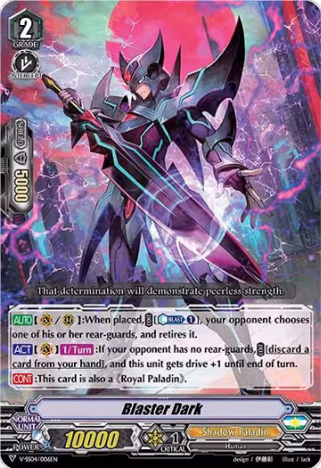 Blaster Dark (V-SS04/006EN), V-SS04: Majesty Lord Blaster — Vanguard card price