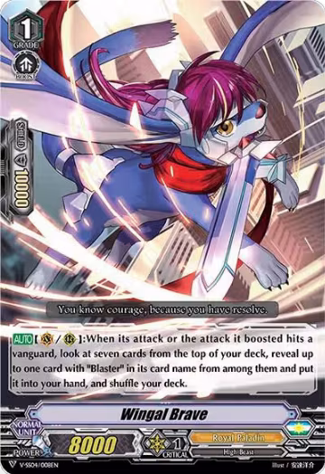 Wingal Brave (V-SS04/008EN) — card price