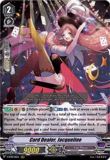 Card Dealer, Jacqueline (V-BT09/011EN), V-BT09: Butterfly d'Moonlight — Vanguard card price