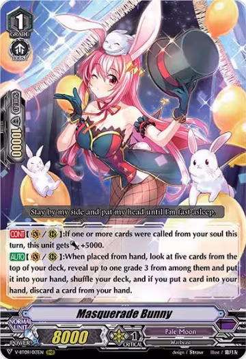 Masquerade Bunny (V-BT09/013EN), V-BT09: Butterfly d'Moonlight — Vanguard card price