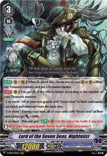Lord of the Seven Seas, Nightmist (V-BT09/014EN), V-BT09: Butterfly d'Moonlight — Vanguard card price