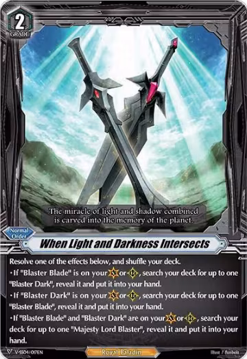 When Light and Darkness Intersects (V-SS04/017EN), V-SS04: Majesty Lord Blaster — Vanguard card price