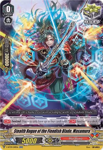 Stealth Rogue of the Fiendish Blade, Masamura (V-BT09/019EN), V-BT09: Butterfly d'Moonlight — Vanguard card price