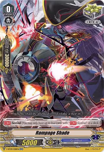Rampage Shade (V-BT09/028EN), V-BT09: Butterfly d'Moonlight — Vanguard card price