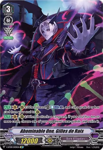 Abominable One, Gilles de Rais (SP) (V-BT09/SP09EN), V-BT09: Butterfly d'Moonlight — Vanguard card price