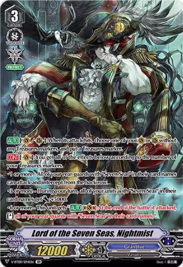 Lord of the Seven Seas, Nightmist (SP) (V-BT09/SP14EN), V-BT09: Butterfly d'Moonlight — Vanguard card price
