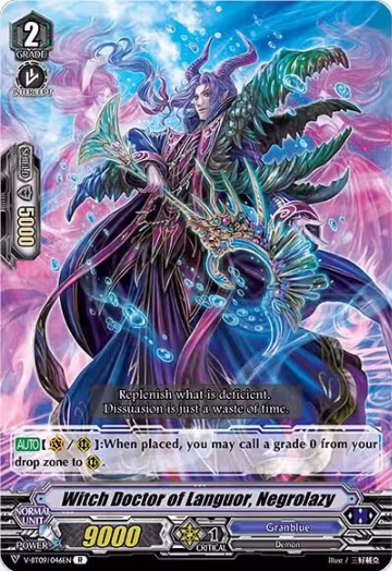 Witch Doctor of Languor, Negrolazy (V-BT09/046EN), V-BT09: Butterfly d'Moonlight — Vanguard card price