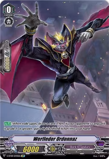Werfleder Ordonnaz (SP) (V-BT09/SP30EN), V-BT09: Butterfly d'Moonlight — Vanguard card price
