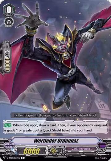 Werfleder Ordonnaz (V-BT09/067EN), V-BT09: Butterfly d'Moonlight — Vanguard card price