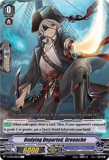Undying Departed, Grenache (V-BT09/090EN), V-BT09: Butterfly d'Moonlight — Vanguard card price