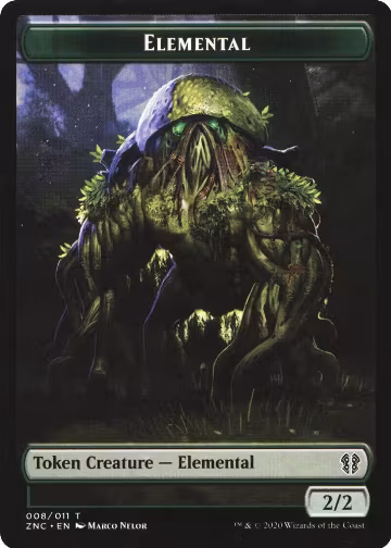 Elemental (008) // Elemental (010) Double-Sided Token (8 // 10), Commander: Zendikar Rising — Magic card price