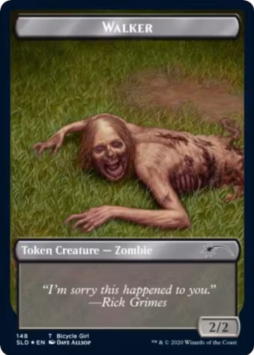 Walker (Bicycle Girl // Well Walker) Double-sided Token (148), Secret Lair Drop Series — Magic card price