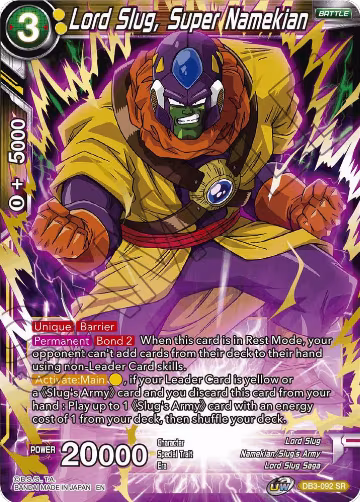 Lord Slug, Super Namekian (DB3-092), Draft Box 06 - Giant Force — DB Super card price