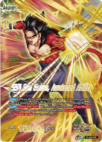 Son Gohan // SS4 Son Gohan, Awakened Ability (Full Art) (P-243), Promotion Cards — DB Super card price