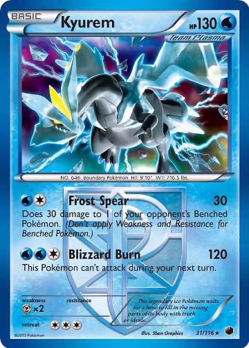 Kyurem - 31/116 (031/116), Deck Exclusives — Pokémon card price